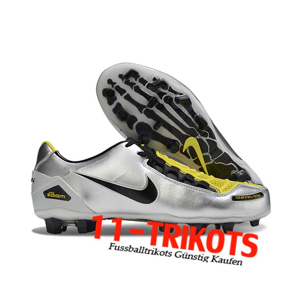 Nike Fussballschuhe TOTAL 90 LASER FG Grau/Schwarz/Gelb
