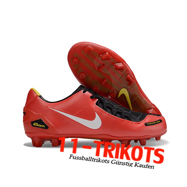Nike Fussballschuhe TOTAL 90 LASER FG Rot/Weiß