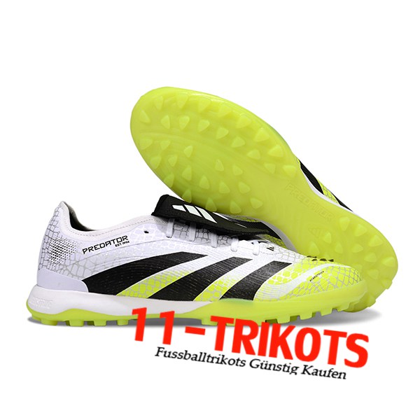 Adidas Fussballschuhe PREDATOR LEAGUE FT TURF Weiß/Grün/Schwarz