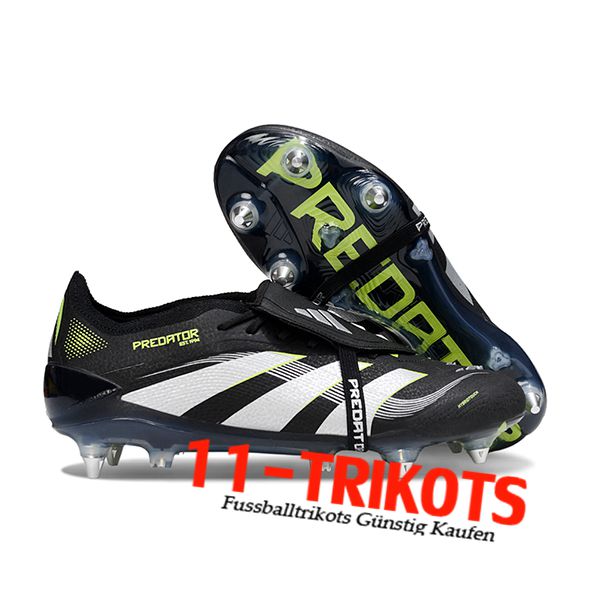 Adidas Fussballschuhe 25 Predator Elite Tongue SG Weiß/Grün/Schwarz