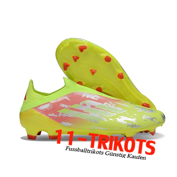 Adidas Fussballschuhe F50 Elite Laceless FG Gelb/Orange