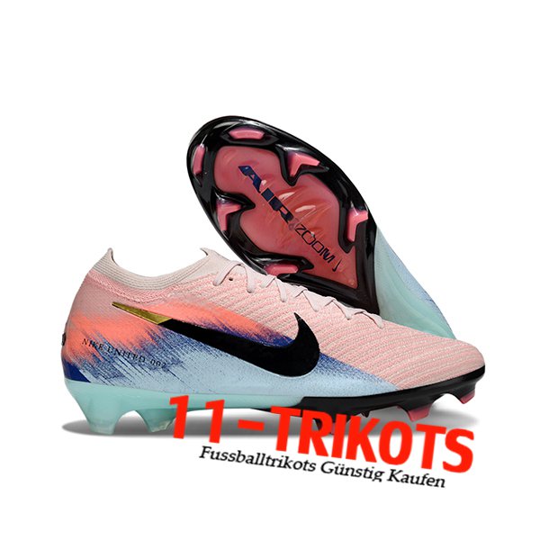 Nike Fussballschuhe AIR Zoom Mercurial Vapor 16 Elite XXV FG Rosa/Schwarz/Blau