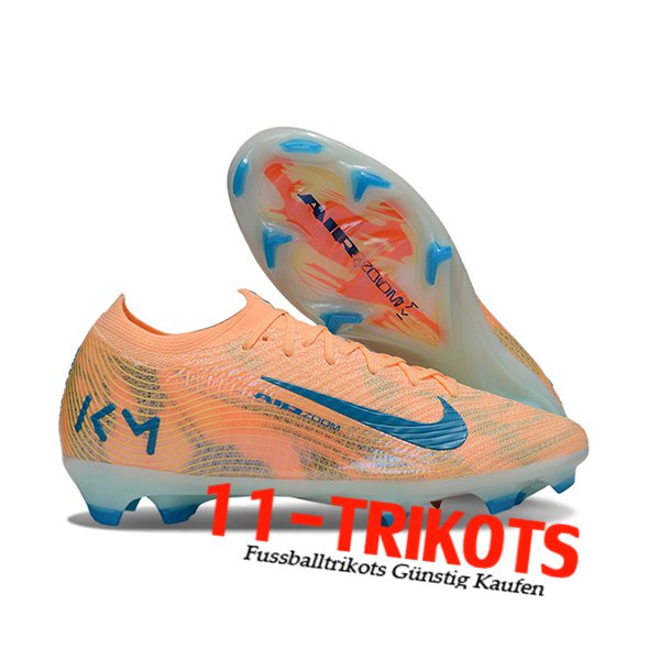 Nike Fussballschuhe AIR Zoom Mercurial KM Vapor 16 Elite XXV FG Orange/Blau