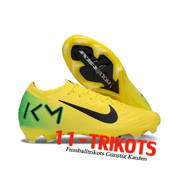 Nike Fussballschuhe AIR Zoom Mercurial Vapor 16 Elite XXV FG Gelb/Grün/Schwarz