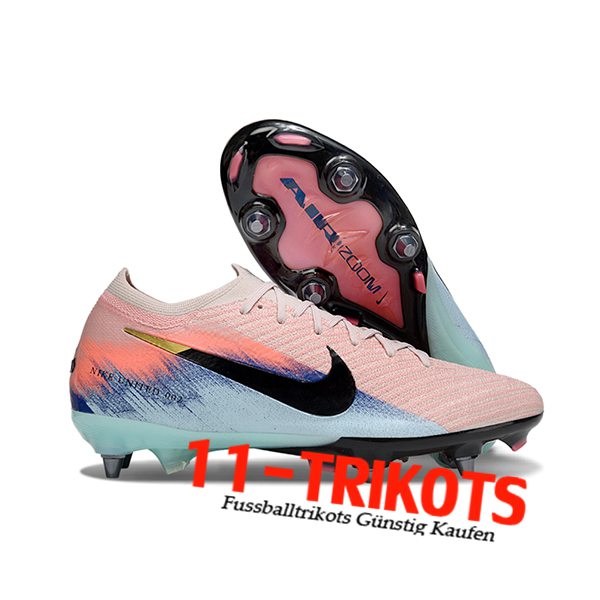 Nike Fussballschuhe AIR ZOOM MERCURIAL VAPOR XVI ELITE SG-PRO Rosa/Schwarz/Blau