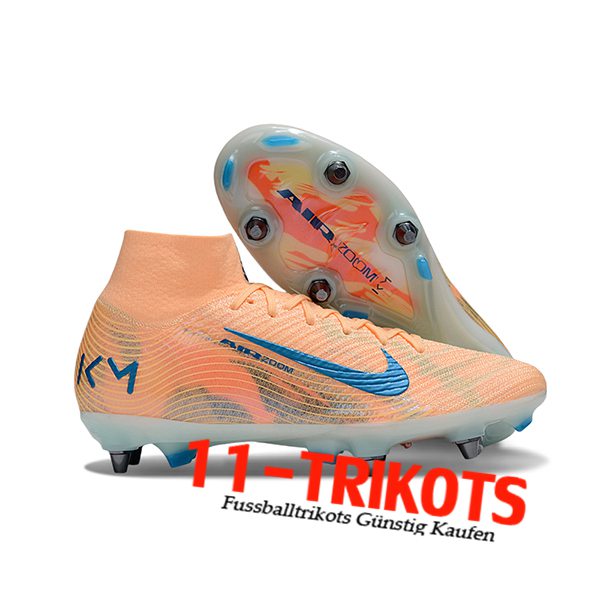 Nike Fussballschuhe Air Zoom Mercurial Superfly IIX Elite SG Orange/Blau