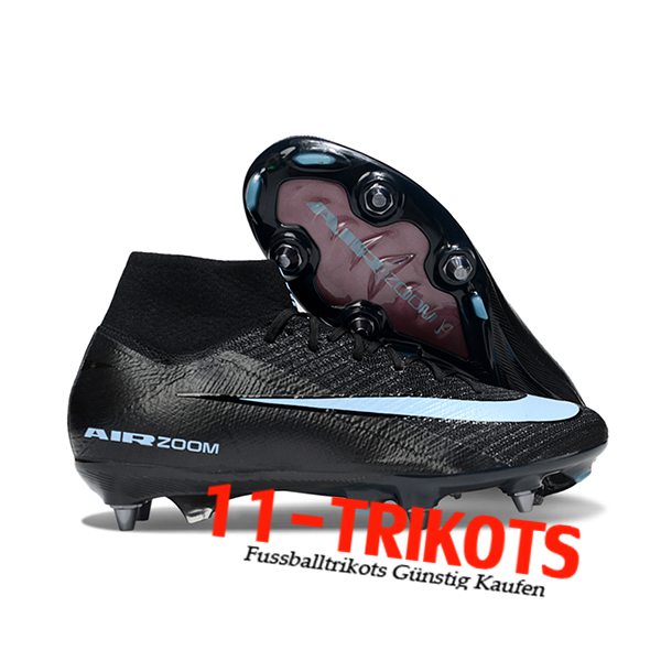 Nike Fussballschuhe Air Zoom Mercurial Superfly IIX Elite SG Schwarz/Blau