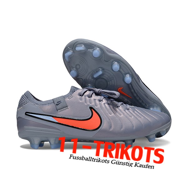 Nike Fussballschuhe Tiempo Legend X Elite FG Grau/Orange