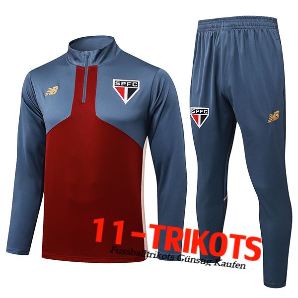 Sao Paulo FC Trainingsanzug Rot/Grau 2025/2026