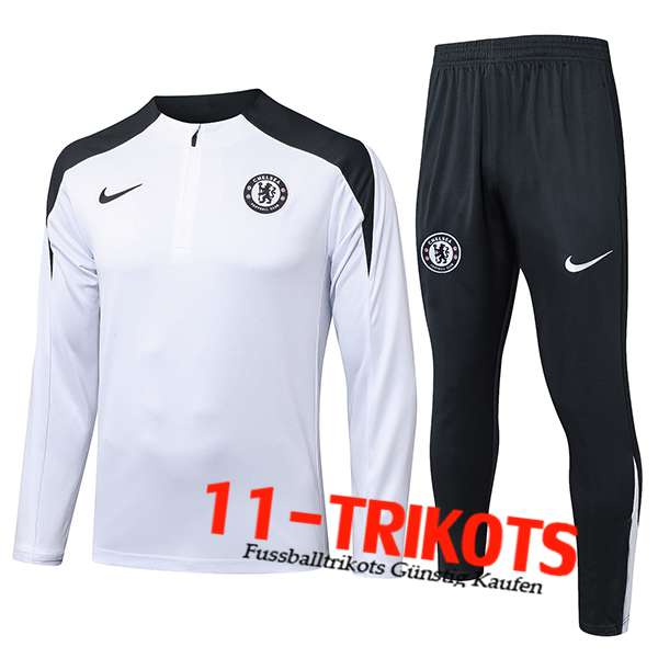 FC Chelsea Trainingsanzug Weiß/Schwarz 2025/2026