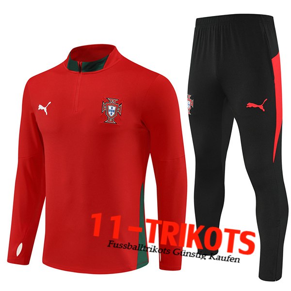 Portugal Trainingsanzug Rot/Grün 2025/2026