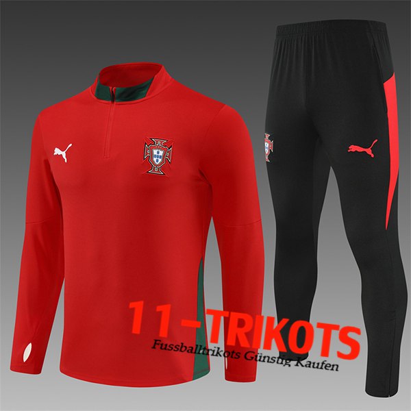 Portugal Trainingsanzug Kinder Rot/Grün 2025/2026