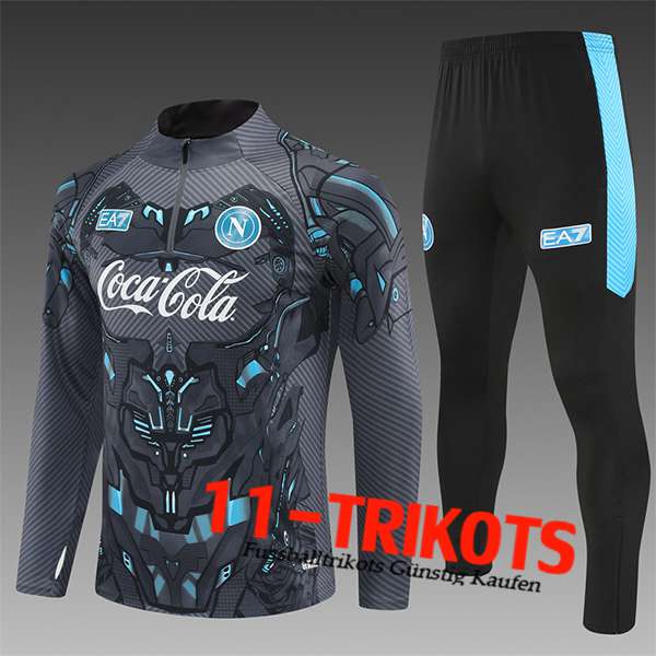 SSC Neapel Trainingsanzug Kinder Grau/Blau 2025/2026