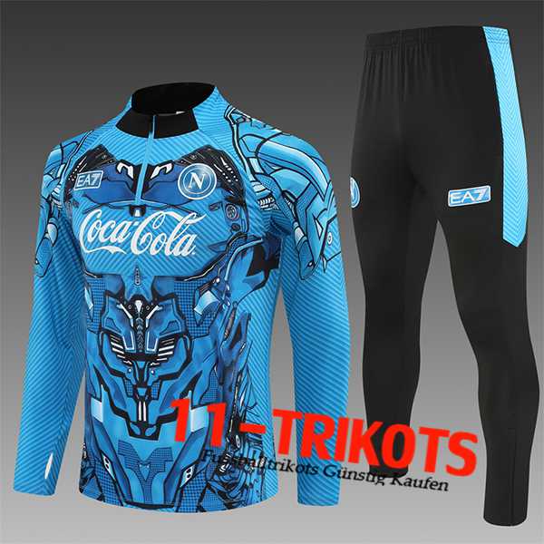SSC Neapel Trainingsanzug Kinder Blau/Schwarz 2025/2026