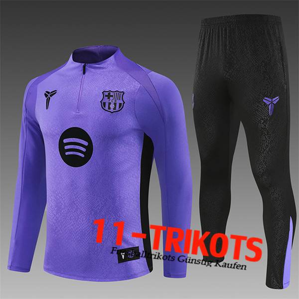 FC Barcelona Trainingsanzug Kinder lila/Schwarz 2025/2026