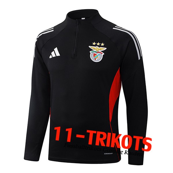 Benfica Training Sweatshirt Schwarz/Rot/Weiß 2025/2026  Benfica Training Sweatshirt Schwarz/Rot/Weiß 2025/2026