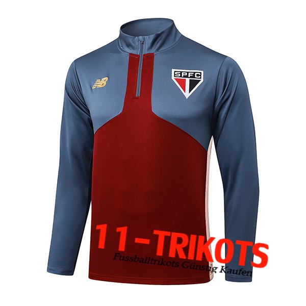 Sao Paulo FC Training Sweatshirt Rot/Grau 2025/2026