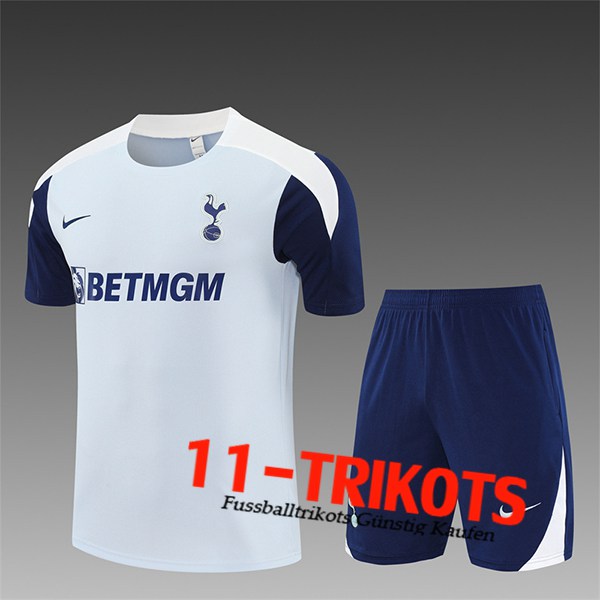 Tottenham Hotspur Trainingstrikot Kinder Grau/Blau/Weiß 2025/2026