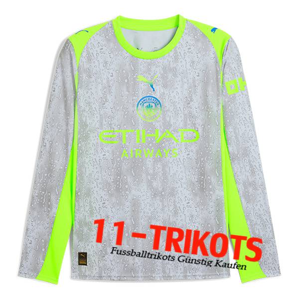 Neues Manchester City Third Trikot Langarms 2025/2026