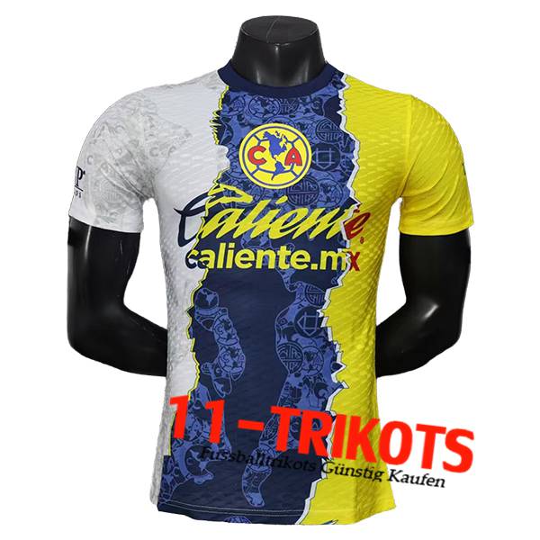 Club America Fussball Trikots Special Edition Blau/Gelb/Weiß 2025/2026