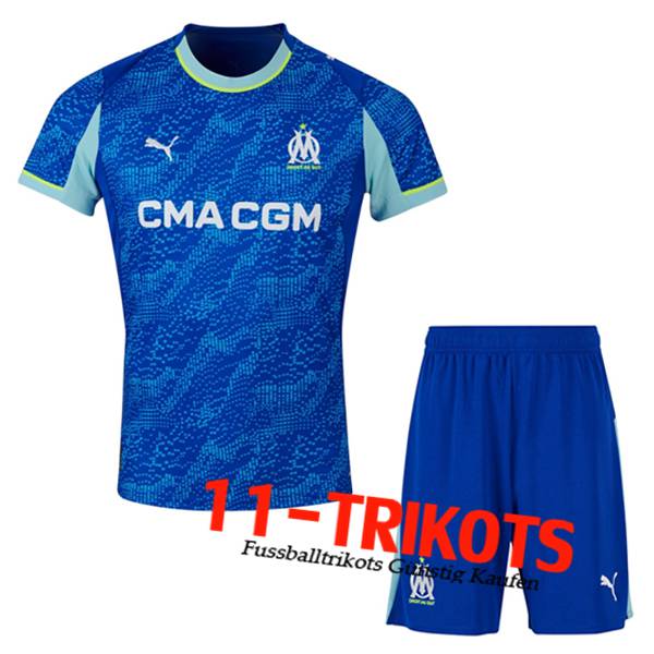 Neues Marseille OM Kinder Third Trikot 2025/2026