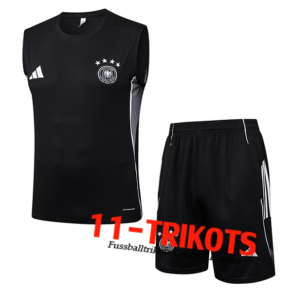 Deutschland Trainings-Tanktop Schwarz/Grau 2025/2026