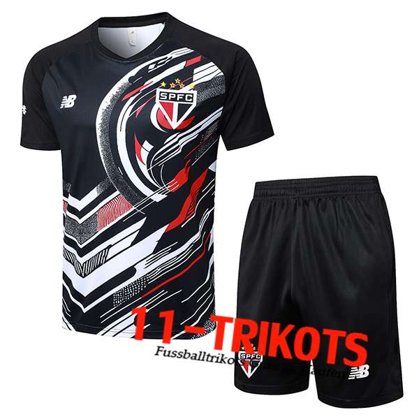 Sao Paulo FC Trainingstrikot Schwarz/Weiß/Rot 2025/2026