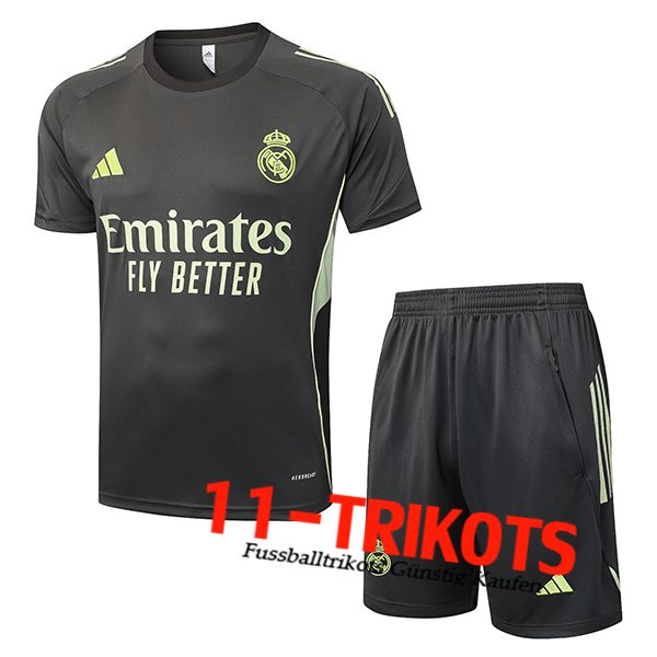 Real Madrid Trainingstrikot Grau/Ver 2025/2026