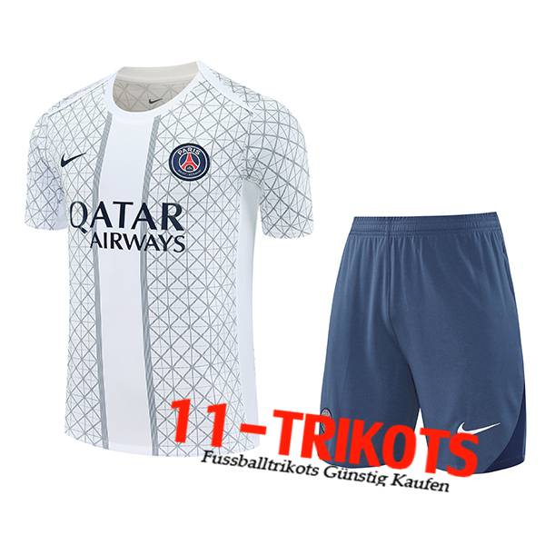 PSG Trainingstrikot Weiß/Grau 2025/2026