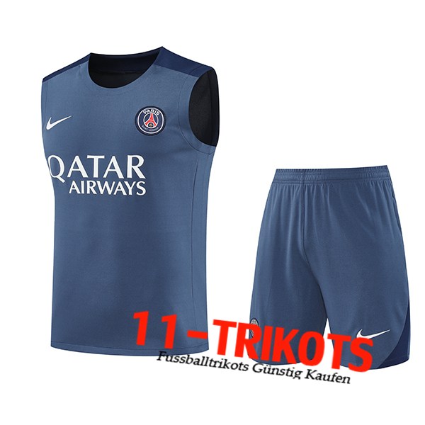 PSG Trainings-Tanktop Grau/Blau 2025/2026