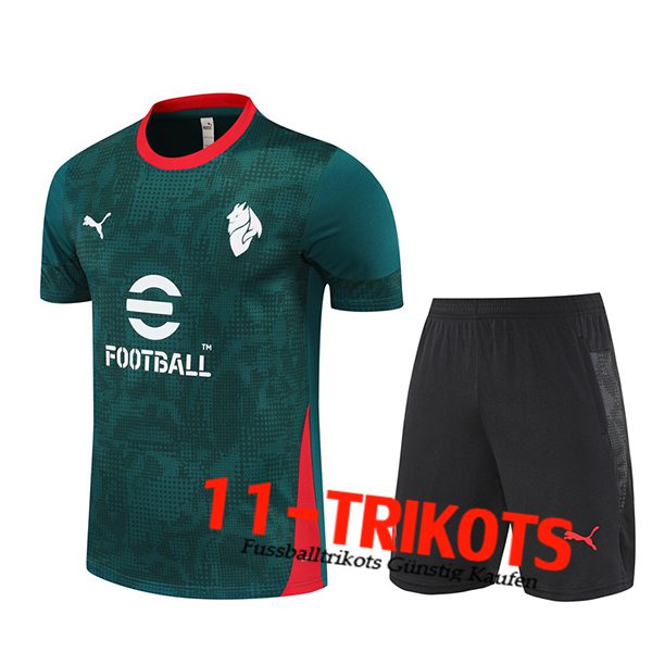 AC Milan Trainingstrikot Grün/Rot 2025/2026