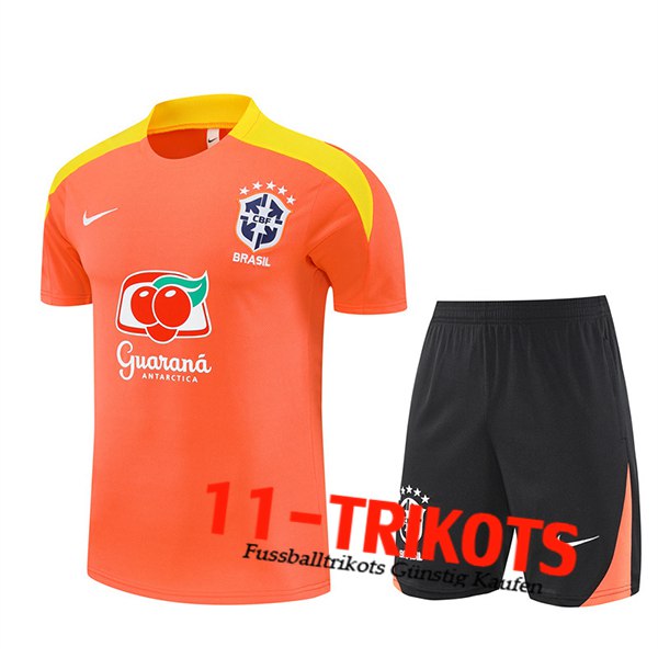 Brasilien Trainingstrikot Orange/Gelb 2025/2026