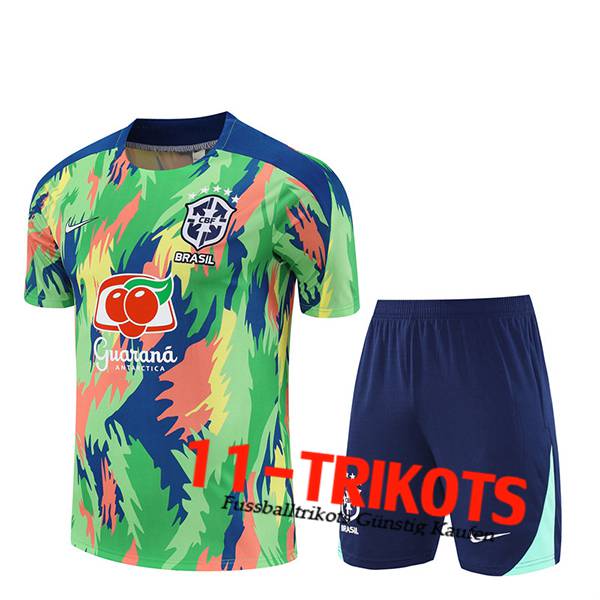 Brasilien Trainingstrikot Grün/Blau/Gelb 2025/2026