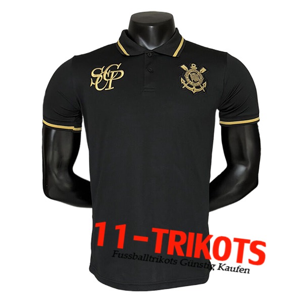 Corinthians Poloshirt Schwarz/Gelb 2025/2026