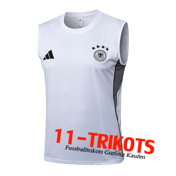 Deutschland Trainings-Tanktop Weiß/Grau 2025/2026