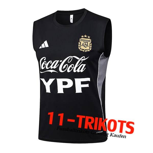 Argentinien Trainings-Tanktop Schwarz/Grau 2025/2026