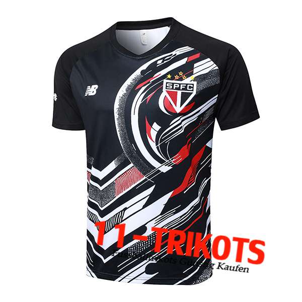 Sao Paulo FC Trainingstrikot Schwarz/Weiß/Rot 2025/2026