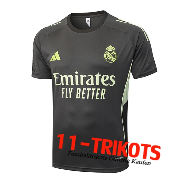 Real Madrid Trainingstrikot Grau/Grün 2025/2026