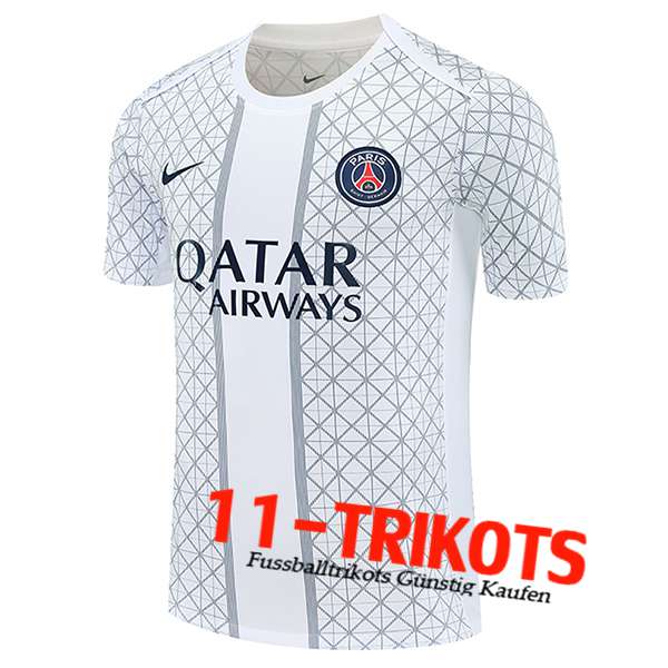PSG Trainingstrikot Weiß/Grau 2025/2026