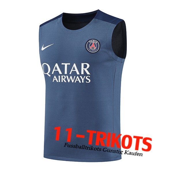 PSG Trainings-Tanktop Grau/Blau 2025/2026