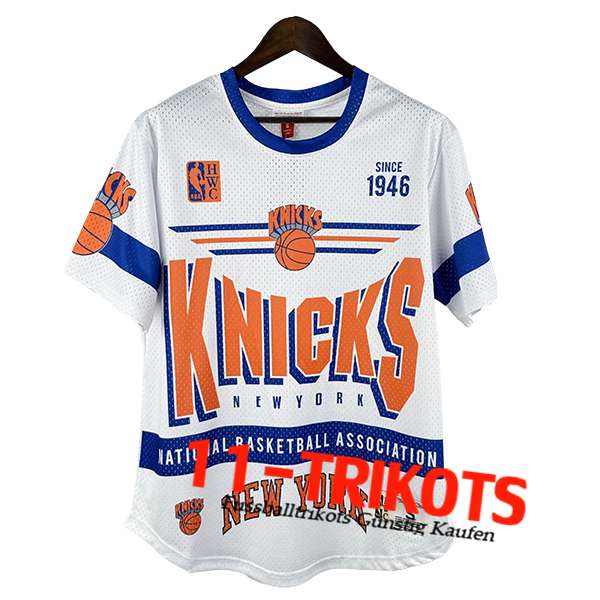 New York Knicks Retro 2025/26 Weiß/Orange/Blau