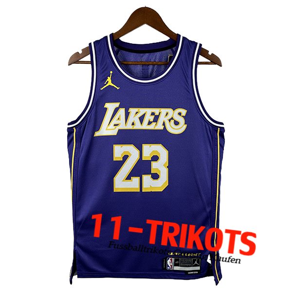 Los Angeles Lakers Trikot (JAMES #23) 2025/26 Weiß/lila/Gelb