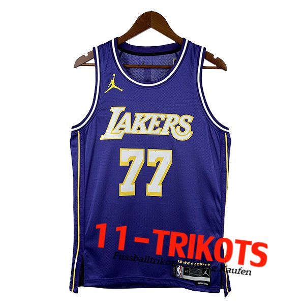 Los Angeles Lakers Trikot (DONCIC #77) 2025/26 Weiß/lila/Gelb