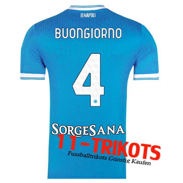 SSC Neapel (BUONGIORNO #4) 2025/2026 Heimtrikot