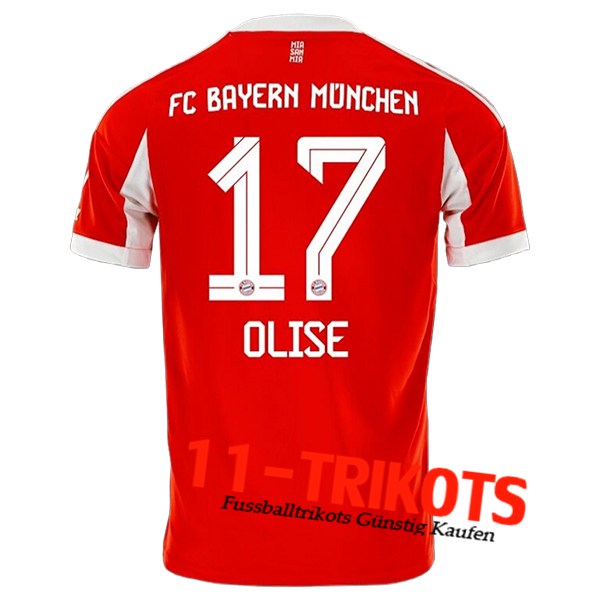 Bayern Munchen (OLISE #17) 2025/2026 Heimtrikot
