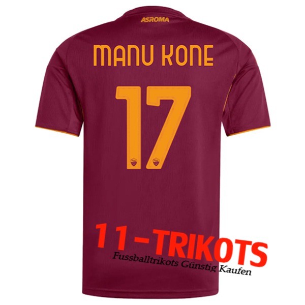 AS Rom (MANU KONÉ #17) 2025/2026 Heimtrikot