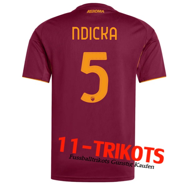 AS Rom (NDICKA #5) 2025/2026 Heimtrikot