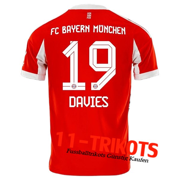 Bayern Munchen (DAVIES #19) 2025/2026 Heimtrikot