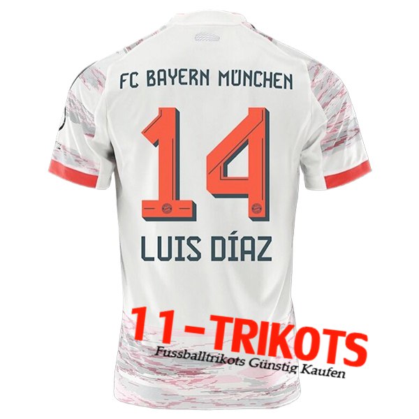 Bayern Munchen (LUIS DÍAZ #14) 2025/2026 Auswärtstrikot