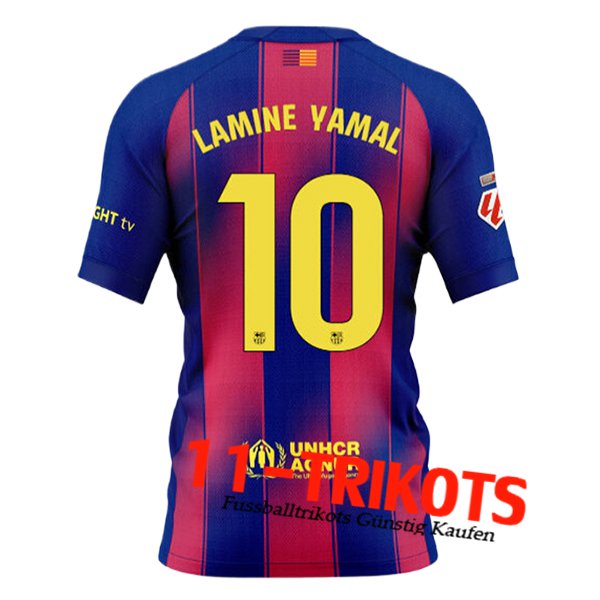 Barcelona (LAMINE YAMAL #10) 2025/2026 Heimtrikot